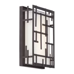 Possini Euro Design Modern Outdoor Wall Light Fixture Dimmable LED Bronze 9 1/4" White Cased Glass For Exterior House Porch Patio -Possini Euro Design Sales GUEST 3290c1f3 14bd 496c 8725 6b955bfdaba5