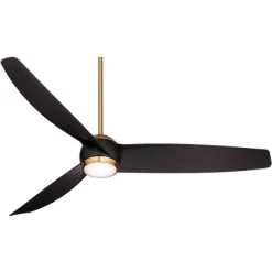 60" Possini Euro Design Stresa Modern Indoor Ceiling Fan With Dimmable LED Light Remote Control Warm Brass Matte Black For Living Room Kitchen House -Possini Euro Design Sales GUEST 329a70b2 52dd 4967 aecb d8eda193d7ff