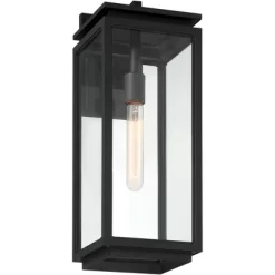 Possini Euro Design Atkins 21 1/4" High Modern Outdoor Wall Light Fixture Mount Porch House Weatherproof Matte Black Die Cast Metal Clear Glass Shade 12 Possini Euro Design Atkins 21 1/4" High Modern Outdoor Wall Light Fixture Mount Porch House Weatherproof Matte Black Die Cast Metal Clear Glass Shade -Possini Euro Design Sales GUEST 34702bf1 313a 441d bb4e 9806249bfc0e