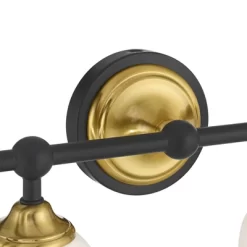 Possini Euro Design Possini Euro Zaragoza 32" Wide Gold And Black 4-Light Bath Light -Possini Euro Design Sales GUEST 34bf8033 7c35 45ad b79b c6b20d795110