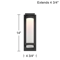 Possini Euro Design Kathleen 14" High Modern Outdoor Wall Light Fixture Mount Porch House Exterior Set Of 2 LED Bulb Sand Black Metal Glass Shade 10 Possini Euro Design Kathleen 14" High Modern Outdoor Wall Light Fixture Mount Porch House Exterior Set Of 2 LED Bulb Sand Black Metal Glass Shade -Possini Euro Design Sales GUEST 3559f3af 488a 45ea 8c91 80bf032815ce