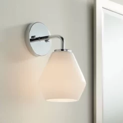 Possini Euro Design Possini Euro Grace 10 3/4" High Chrome Wall Sconce