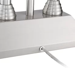 Possini Euro Design Dexter Modern Table Lamp 26" High Brushed Nickel With USB And AC Power Outlet In Base LED Reading Light White Shade For Home Desk 14 Possini Euro Design Dexter Modern Table Lamp 26" High Brushed Nickel With USB And AC Power Outlet In Base LED Reading Light White Shade For Home Desk -Possini Euro Design Sales GUEST 3a8c872a a116 4033 b7b4 911a917e8042