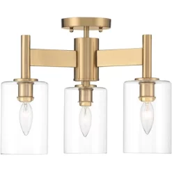 Possini Euro Design Lantico Modern Ceiling Light Semi Flush Mount Fixture 17" Wide Gold 3-Light Clear Glass For Bedroom Kitchen Living Room Hallway 12 Possini Euro Design Lantico Modern Ceiling Light Semi Flush Mount Fixture 17" Wide Gold 3-Light Clear Glass For Bedroom Kitchen Living Room Hallway -Possini Euro Design Sales GUEST 3c78a798 cd4c 4ab6 8cfe 463618fe276f