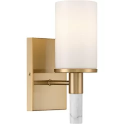 Possini Euro Design Possini Euro Lucius 11" High Soft Gold And White Marble Wall Sconce -Possini Euro Design Sales GUEST 3e74d53d 63e6 42a9 8e4f b3ffeb7eae3a