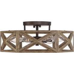 Possini Euro Design Moorcroft Modern Farmhouse Ceiling Light Semi Flush Mount Fixture 14 1/2" Wide Dark Wood Bronze 6-Light Hexagon Frame For Bedroom 10 Possini Euro Design Moorcroft Modern Farmhouse Ceiling Light Semi Flush Mount Fixture 14 1/2" Wide Dark Wood Bronze 6-Light Hexagon Frame For Bedroom -Possini Euro Design Sales GUEST 3fcfecec 6bc4 4202 84b2 34ef0f2bbf99