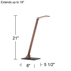 Possini Euro Design Bentley Modern Desk Lamp 21" High French Bronze Aluminum Metal LED Touch On Off Adjustable Head For Bedroom Living Room Office 12 Possini Euro Design Bentley Modern Desk Lamp 21" High French Bronze Aluminum Metal LED Touch On Off Adjustable Head For Bedroom Living Room Office -Possini Euro Design Sales GUEST 4015bb84 5955 4c47 81d6 b7d27607b441