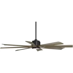 Possini Euro Design 60" Defender Farmhouse Rustic Indoor Outdoor Ceiling Fan 8 Blade LED Light Remote Control Matte Black Motor Bedroom Patio -Possini Euro Design Sales GUEST 40e9c7de 0974 4163 b5a2 d03594fa535d