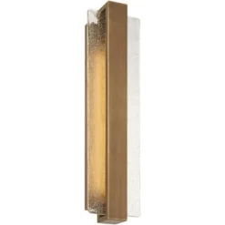 Possini Euro Design Possini Euro Cascadia 23 1/2" Wide Brass And Glass LED Bath Light -Possini Euro Design Sales GUEST 41a4660e 683c 4dd1 87ab 94e930f8a041