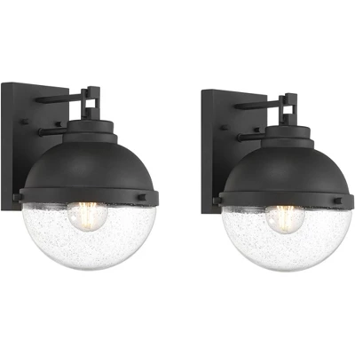 Possini Euro Design Possini Euro Sargasso 11" Black Marine Outdoor Wall Light Set Of 2 9 Possini Euro Design Possini Euro Sargasso 11" Black Marine Outdoor Wall Light Set Of 2 - Image 9