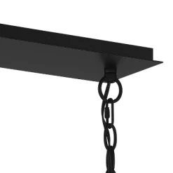 Possini Euro Design Carrine Black Silver Linear Pendant Chandelier 38 1/2" Wide Modern Clear Crystal 8-Light Fixture For Dining Room Kitchen Island -Possini Euro Design Sales GUEST 42025a48 301b 4d18 8947 151024f35d61