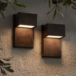 Possini Euro Design Lyons Modern Industrial Outdoor Wall Light Fixtures Set Of 2 Bronze Black Box Frame LED 8" For Post Exterior Barn 13 Possini Euro Design Lyons Modern Industrial Outdoor Wall Light Fixtures Set Of 2 Bronze Black Box Frame LED 8" For Post Exterior Barn -Possini Euro Design Sales GUEST 43b8c2b4 c104 4c4d 8ab4 a2aa70ef19bd