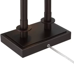 Possini Euro Design Bishop 26 1/2" Tall Modern Desk Lamp USB Port AC Power Outlet Brown Bronze Finish Metal Single Home Office Living Room Charging -Possini Euro Design Sales GUEST 443d59f8 e4d4 4819 830d 409e846c850e