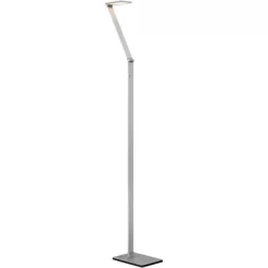 Possini Euro Design Bentley Modern Task Floor Lamp 61" Tall Silver LED Touch On Off Adjustable Head For Living Room Reading Bedroom Office House Home -Possini Euro Design Sales GUEST 450b68af 28ea 4324 aae6 6038dfe33716