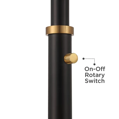 Possini Euro Design Quatro Mid Century Modern Tree Floor Lamp 71" Tall Black Gold Metal 4 Light Frosted Glass Cone Shade For Living Room Bedroom House 5 Possini Euro Design Quatro Mid Century Modern Tree Floor Lamp 71" Tall Black Gold Metal 4 Light Frosted Glass Cone Shade For Living Room Bedroom House - Image 5