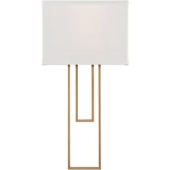 Possini Euro Design Possini Euro Siobhan 16" High Gold And White Wall Sconce -Possini Euro Design Sales GUEST 474cc208 3d1b 48f1 a209 ec311736ddd3