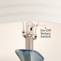 Possini Euro Design Annette 38" Tall Large Modern Coastal End Table Lamps Set Of 2 Blue Drip Finish Ceramic Living Room Bedroom (Colors May Vary) 11 Possini Euro Design Annette 38" Tall Large Modern Coastal End Table Lamps Set Of 2 Blue Drip Finish Ceramic Living Room Bedroom (Colors May Vary) -Possini Euro Design Sales GUEST 4942cc42 fecd 4925 93b7 411ca260b68f