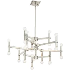 Possini Euro Design Marya Brushed Nickel Chandelier 32" Wide Modern 24-Light Fixture For Dining Room House Foyer Kitchen Island Entryway Bedroom Home 13 Possini Euro Design Marya Brushed Nickel Chandelier 32" Wide Modern 24-Light Fixture For Dining Room House Foyer Kitchen Island Entryway Bedroom Home -Possini Euro Design Sales GUEST 497b4b11 8bdc 43c8 a18f eb069cc0f9b7