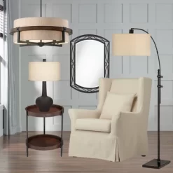 Possini Euro Design Bronze Wood Finish Pendant Chandelier 22" Wide Rustic Farmhouse Tan Fabric Drum 4-Light Fixture For Dining Room House 13 Possini Euro Design Bronze Wood Finish Pendant Chandelier 22" Wide Rustic Farmhouse Tan Fabric Drum 4-Light Fixture For Dining Room House -Possini Euro Design Sales GUEST 4b7f12c2 a52a 4dfc 9a0a 61f026f23a93