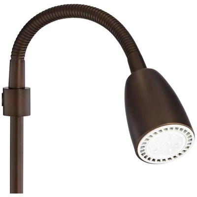 Possini Euro Design Traverse Modern Table Lamps 29" Tall Set Of 2 With USB Charging Port Gooseneck LED Bronze Oatmeal Shade For Bedroom Living Room 6 Possini Euro Design Traverse Modern Table Lamps 29" Tall Set Of 2 With USB Charging Port Gooseneck LED Bronze Oatmeal Shade For Bedroom Living Room - Image 6