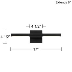 Possini Euro Design Possini Euro Anthony 17" Wide Black LED Picture Light -Possini Euro Design Sales GUEST 4c40f133 25ec 4110 927c db75520826ca