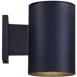 Possini Euro Design Modern Outdoor Wall Light Fixture Black LED Downlight 7 1/2" Cylinder Shade For Exterior Barn Deck House Porch Yard Patio Outside -Possini Euro Design Sales GUEST 4cd58e08 bc3c 4baf 938c f5249ab28e35