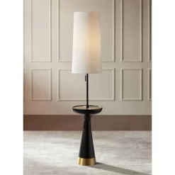 Possini Euro Design Otis Mid Century Modern 66" Tall Standing Floor Lamp Tray Table Pull Chain Black Gold Metal Living Room Bedroom House Reading -Possini Euro Design Sales GUEST 4ce91f47 5ff4 48f0 be89 eebabb96a0a0