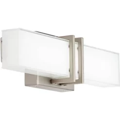 Possini Euro Design Exeter Modern Wall Lights Set Of 2 Brushed Nickel Hardwire 4 1/2" Light Bar LED Fixture White Glass Shade For Bedroom Bathroom 11 Possini Euro Design Exeter Modern Wall Lights Set Of 2 Brushed Nickel Hardwire 4 1/2" Light Bar LED Fixture White Glass Shade For Bedroom Bathroom -Possini Euro Design Sales GUEST 4d08f9a3 9e6f 4e87 8e1a a13b5471bf00