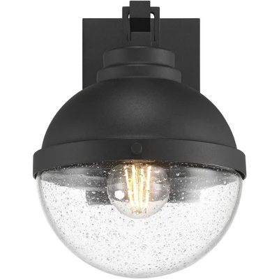 Possini Euro Design Possini Euro Sargasso 11" Black Marine Outdoor Wall Light Set Of 2 4 Possini Euro Design Possini Euro Sargasso 11" Black Marine Outdoor Wall Light Set Of 2 - Image 4