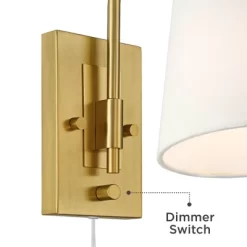 Possini Euro Design Possini Euro Erica 11" High Antique Brass Plug-In Wall Sconce -Possini Euro Design Sales GUEST 4e4a1565 9ee5 4fac 89a3 2db6dd5ed319