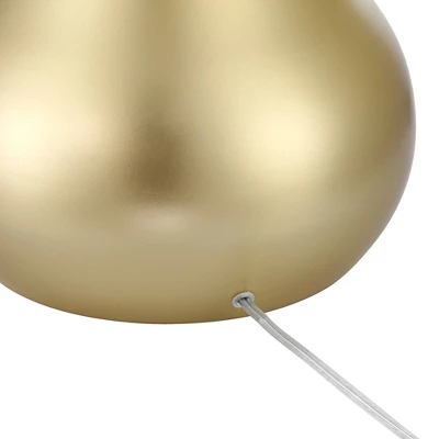 Possini Euro Design Moderne Mid Century Modern 62" Tall Standing Floor Lamp Droplet Foot Switch Metal Soft Gold Finish Living Room Bedroom House 4 Possini Euro Design Moderne Mid Century Modern 62" Tall Standing Floor Lamp Droplet Foot Switch Metal Soft Gold Finish Living Room Bedroom House - Image 4