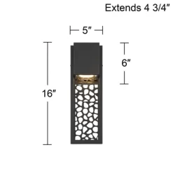 Possini Euro Design Possini Euro Miele 16" High Matte Black Wall Sconce Set Of 2 -Possini Euro Design Sales GUEST 4f5e42e4 9926 4a00 ab55 e2d2f6119d59 1