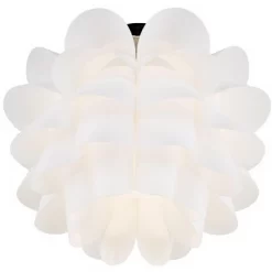 Possini Euro Design Modern Ceiling Light Semi Flush Mount Fixture 15 3/4" Wide White Flower For Bedroom Kitchen Living Room Hallway Bathroom House -Possini Euro Design Sales GUEST 50739fc9 cd8a 4ae0 b4e3 aa80ec830366
