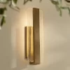 Possini Euro Design Possini Euro Cascadia 18"H Brass Piastra Glass LED Outdoor Wall Light