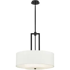 Possini Euro Design Sundry Semi Gloss Black Drum Pendant Chandelier 24" Wide Modern Double Shade 4-Light Fixture For Dining Room Foyer Kitchen Island 15 Possini Euro Design Sundry Semi Gloss Black Drum Pendant Chandelier 24" Wide Modern Double Shade 4-Light Fixture For Dining Room Foyer Kitchen Island -Possini Euro Design Sales GUEST 520f41d9 c7a3 40e6 890a 652e0a63a17f
