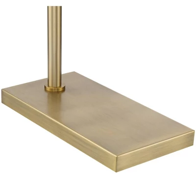 Possini Euro Design Keegan Traditional Pharmacy Floor Lamp 54 1/4" Tall Warm Gold Adjustable Swing Arm Metal Tent Shade For Living Room Reading 4 Possini Euro Design Keegan Traditional Pharmacy Floor Lamp 54 1/4" Tall Warm Gold Adjustable Swing Arm Metal Tent Shade For Living Room Reading - Image 4