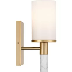 Possini Euro Design Possini Euro Lucius 11" High Soft Gold And White Marble Wall Sconce -Possini Euro Design Sales GUEST 55e58e30 5f26 444e af71 5bd49c556d65