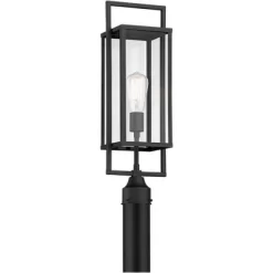 Possini Euro Design Jericho Modern Outdoor Post Light Textured Black 22" Clear Glass Panel For Exterior Barn Deck House Porch Yard Patio Home Outside 11 Possini Euro Design Jericho Modern Outdoor Post Light Textured Black 22" Clear Glass Panel For Exterior Barn Deck House Porch Yard Patio Home Outside -Possini Euro Design Sales GUEST 56a143a2 178c 41a5 8ddc 85731154aff6