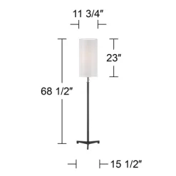 Possini Euro Design Tarrah Modern 68 1/2" Tall Standing Floor Lamp Skinny Tripod Pull Chain Brown Metal Bronze Finish Double Drum White Shade 15 Possini Euro Design Tarrah Modern 68 1/2" Tall Standing Floor Lamp Skinny Tripod Pull Chain Brown Metal Bronze Finish Double Drum White Shade -Possini Euro Design Sales GUEST 57783ee9 6bee 48cf a07f f705958063d5