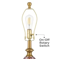 Possini Euro Design Clarrissa 31 1/2" Tall Fluted Vase Large Traditional End Table Lamp Pink Brass Finish Glass Single White Shade Living Room Bedroom 11 Possini Euro Design Clarrissa 31 1/2" Tall Fluted Vase Large Traditional End Table Lamp Pink Brass Finish Glass Single White Shade Living Room Bedroom -Possini Euro Design Sales GUEST 57ec4d81 1349 4b72 aa1b c6d2e20291aa