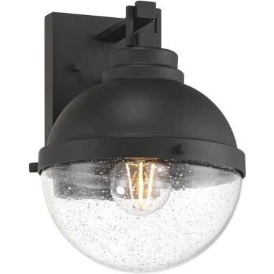 Possini Euro Design Possini Euro Sargasso 11" Black Marine Outdoor Wall Light Set Of 2 5 Possini Euro Design Possini Euro Sargasso 11" Black Marine Outdoor Wall Light Set Of 2 - Image 5