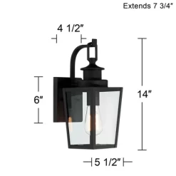Possini Euro Design Ackerly 14" High Farmhouse Rustic Lantern Outdoor Wall Light Fixture Mount Porch House Edison Bulb Textured Black Finish Metal 10 Possini Euro Design Ackerly 14" High Farmhouse Rustic Lantern Outdoor Wall Light Fixture Mount Porch House Edison Bulb Textured Black Finish Metal -Possini Euro Design Sales GUEST 586f8b7f 9a00 454b 8f02 3775f9735fda
