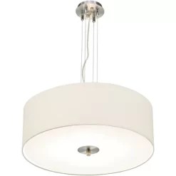 Possini Euro Design Brushed Nickel Pendant Chandelier 24" Wide Modern White Canvas Drum Shade 4-Light Fixture For Dining Room House Kitchen Island 8 Possini Euro Design Brushed Nickel Pendant Chandelier 24" Wide Modern White Canvas Drum Shade 4-Light Fixture For Dining Room House Kitchen Island -Possini Euro Design Sales GUEST 58b8fff1 de4f 48cf ac2f 0609dc6cdd96