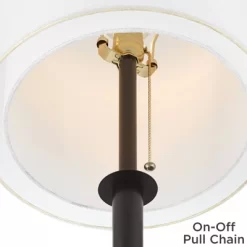 Possini Euro Design Tarrah Modern 68 1/2" Tall Standing Floor Lamp Skinny Tripod Pull Chain Brown Metal Bronze Finish Double Drum White Shade 10 Possini Euro Design Tarrah Modern 68 1/2" Tall Standing Floor Lamp Skinny Tripod Pull Chain Brown Metal Bronze Finish Double Drum White Shade -Possini Euro Design Sales GUEST 59e0b3d6 57f8 4512 add1 0db271007340