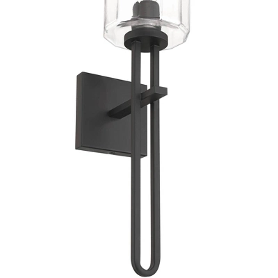 Possini Euro Design Possini Euro Katrina 17 1/2" High Black Wall Sconce 3 Possini Euro Design Possini Euro Katrina 17 1/2" High Black Wall Sconce - Image 3