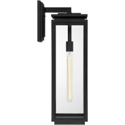 Possini Euro Design Atkins Modern Outdoor Wall Light Fixture Matte Black 24" Clear Glass For Post Exterior Barn Deck House Porch Yard Patio Outside 12 Possini Euro Design Atkins Modern Outdoor Wall Light Fixture Matte Black 24" Clear Glass For Post Exterior Barn Deck House Porch Yard Patio Outside -Possini Euro Design Sales GUEST 5d1c2632 a686 4d55 b005 f1b81e0d2ae4