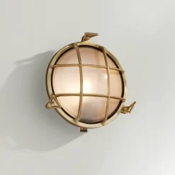 Possini Euro Design Possini Euro Anjali 10" High Brass Bulkhead Wall Sconce