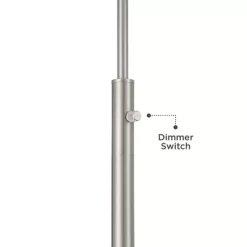 Possini Euro Design Burbank Modern 64" Tall Standing Floor Lamp Downbridge Pole Silver Metal Brushed Nickel Finish Living Room Bedroom House Reading -Possini Euro Design Sales GUEST 65060b7e 0d80 460d b50a 95d720fb10b1