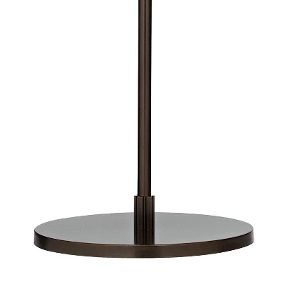 Possini Euro Design Raymond Modern 69" Tall Arc Floor Lamp With Smart Socket Bronze Adjustable Off-White Shade For Living Room Reading 4 Possini Euro Design Raymond Modern 69" Tall Arc Floor Lamp With Smart Socket Bronze Adjustable Off-White Shade For Living Room Reading - Image 4