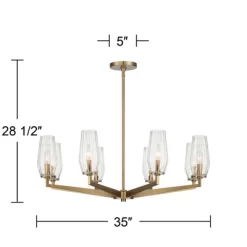 Possini Euro Design Byzantium Warm Gold Chandelier 35" Wide Modern Clear Glass Shade 8-Light Fixture For Dining Room Foyer Kitchen Island Entryway 11 Possini Euro Design Byzantium Warm Gold Chandelier 35" Wide Modern Clear Glass Shade 8-Light Fixture For Dining Room Foyer Kitchen Island Entryway -Possini Euro Design Sales GUEST 65cabdc8 f91a 4857 be23 e928d8428fc5